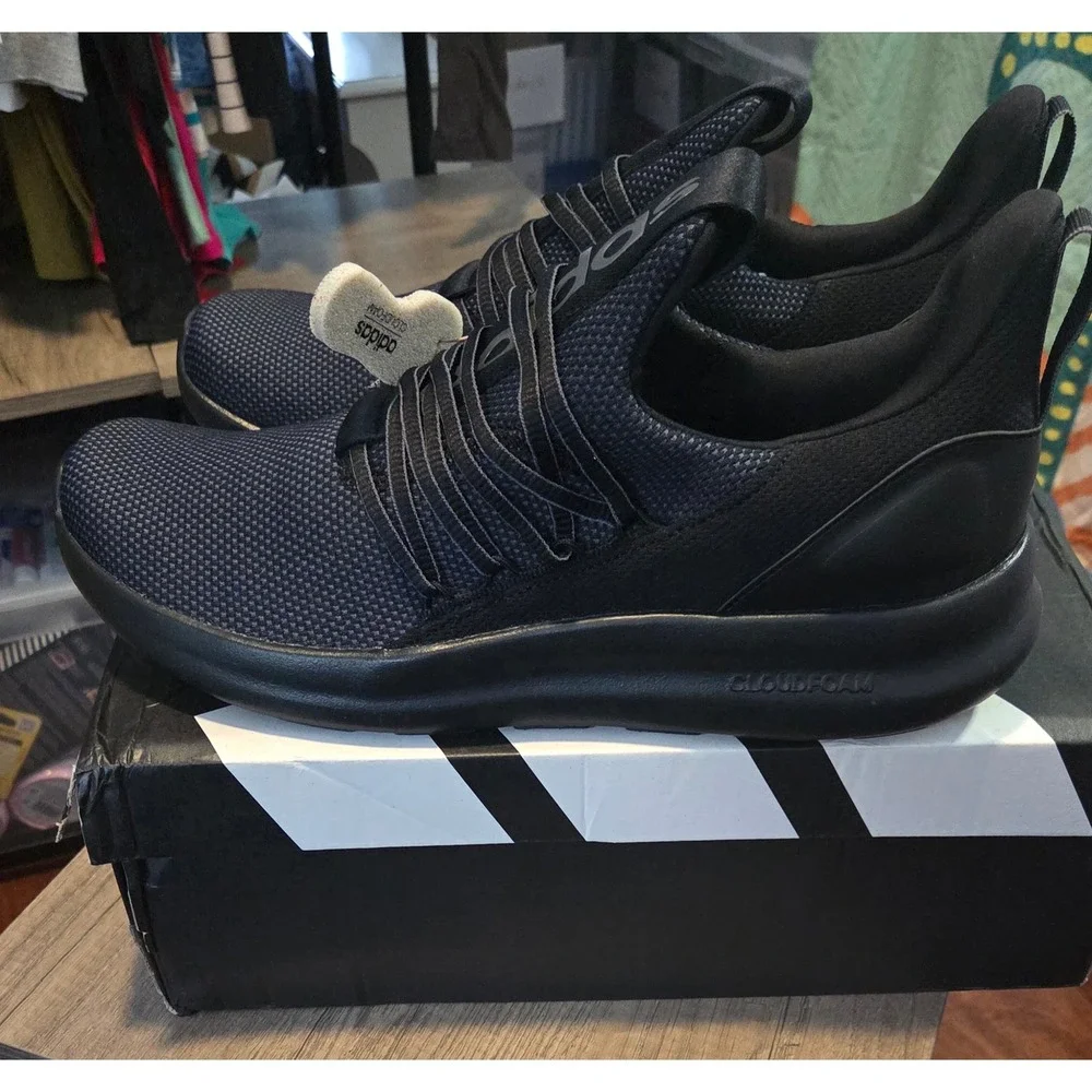 Adidas Lite Racer Adapt 7.0 Mens Navy Black Slip On Running Shoes IE6327 Size 12
